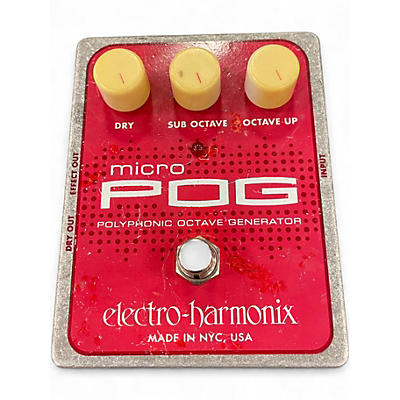 Used Electro-Harmonix Micro Pog Polyphonic Octave Generator Effect Pedal