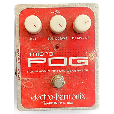 Used Electro-Harmonix Micro Pog Polyphonic Octave Generator Effect Pedal