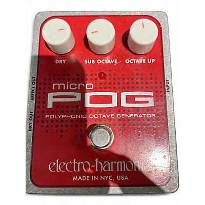 Used Electro-Harmonix Micro Pog Polyphonic Octave Generator Effect Pedal