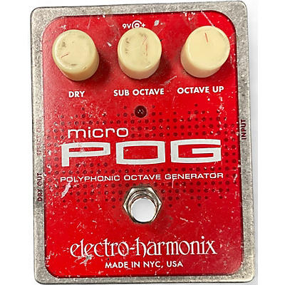 Used Electro-Harmonix Micro Pog Polyphonic Octave Generator Effect Pedal