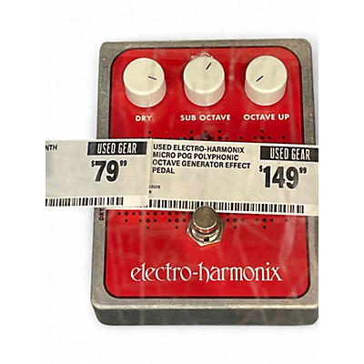 Used Electro-Harmonix Micro Pog Polyphonic Octave Generator Effect Pedal