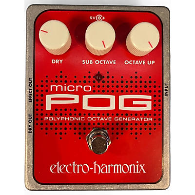 Used Electro-Harmonix Micro Pog Polyphonic Octave Generator Effect Pedal