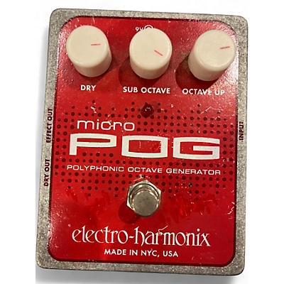 Used Electro-Harmonix Micro Pog Polyphonic Octave Generator Effect Pedal
