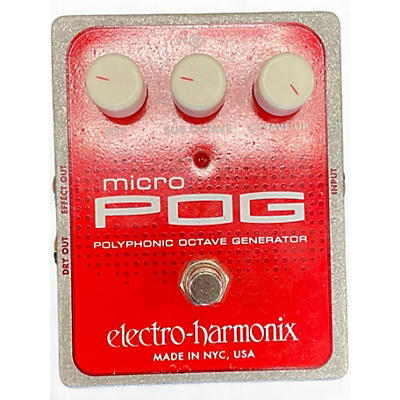 Used Electro-Harmonix Micro Pog Polyphonic Octave Generator Effect Pedal