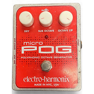 Used Electro-Harmonix Micro Pog Polyphonic Octave Generator Effect Pedal
