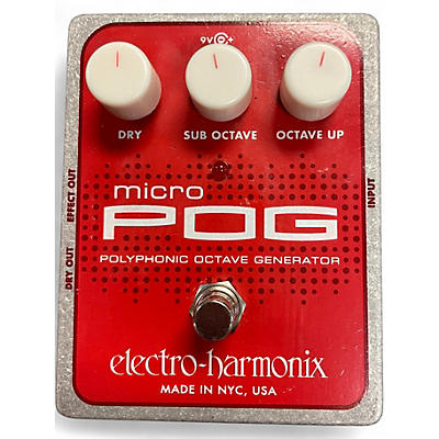 Used Electro-Harmonix Micro Pog Polyphonic Octave Generator Effect Pedal