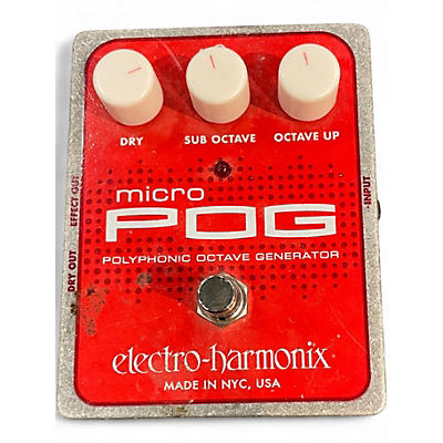 Used Electro-Harmonix Micro Pog Polyphonic Octave Generator Effect Pedal