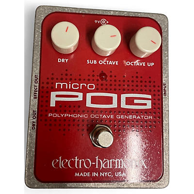Used Electro-Harmonix Micro Pog Polyphonic Octave Generator Effect Pedal