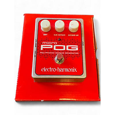 Used Electro-Harmonix Micro Pog Polyphonic Octave Generator Effect Pedal