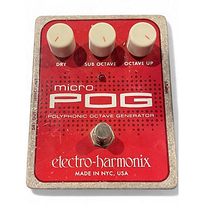 Used Electro-Harmonix Micro Pog Polyphonic Octave Generator Effect Pedal