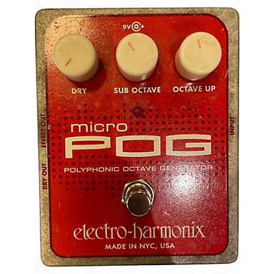Used Electro-Harmonix Micro Pog Polyphonic Octave Generator Effect Pedal