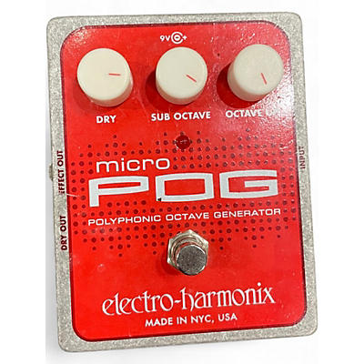Used Electro-Harmonix Micro Pog Polyphonic Octave Generator Effect Pedal