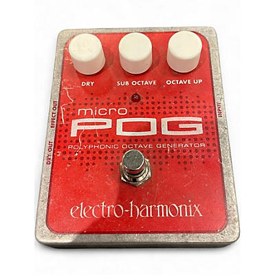 Used Electro-Harmonix Micro Pog Polyphonic Octave Generator Effect Pedal