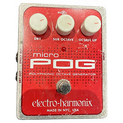 Used Electro-Harmonix Micro Pog Polyphonic Octave Generator Effect Pedal