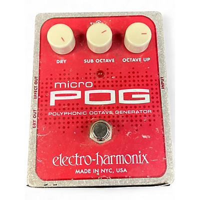 Used Electro-Harmonix Micro Pog Polyphonic Octave Generator Effect Pedal