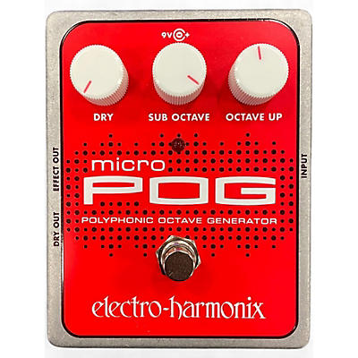 Used Electro-Harmonix Micro Pog Polyphonic Octave Generator Effect Pedal