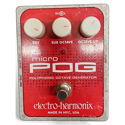Used Electro-Harmonix Micro Pog Polyphonic Octave Generator Effect Pedal