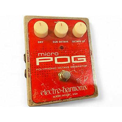 Used Electro-Harmonix Micro Pog Polyphonic Octave Generator Effect Pedal