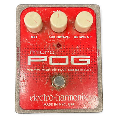 Used Electro-Harmonix Micro Pog Polyphonic Octave Generator Effect Pedal