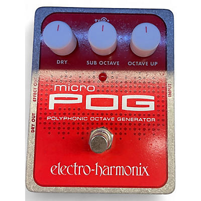 Used Electro-Harmonix Micro Pog Polyphonic Octave Generator Effect Pedal