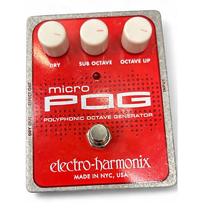 Used Electro-Harmonix Micro Pog Polyphonic Octave Generator Effect Pedal