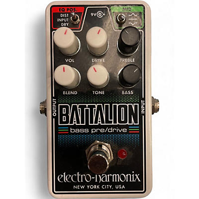 Used Electro-Harmonix Nano Battalion Bass Pre/Drive Bass Effect Pedal