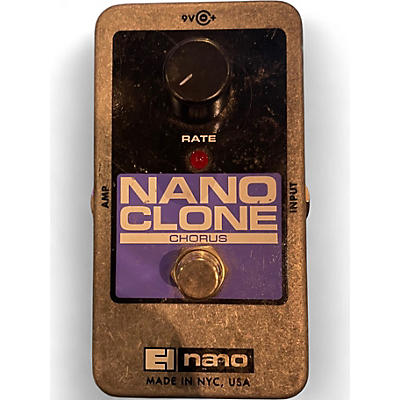 Used Electro-Harmonix Nano Clone Chorus Effect Pedal