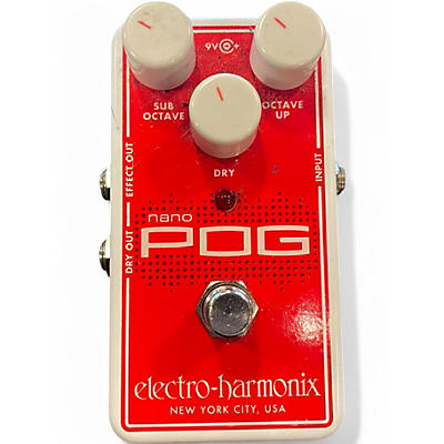 Used Electro-Harmonix Nano POG Polyphonic Octave Generator Effect Pedal