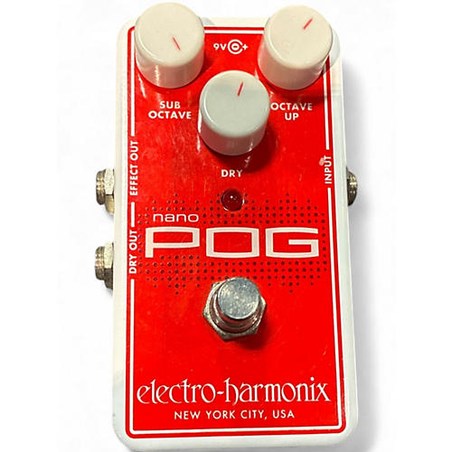 Used Electro-Harmonix Nano POG Polyphonic Octave Generator Effect Pedal