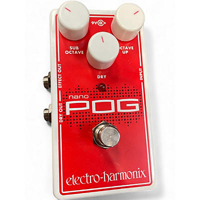 Used Electro-Harmonix Nano POG Polyphonic Octave Generator Effect Pedal