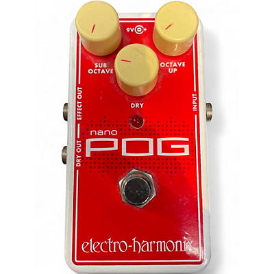 Used Electro-Harmonix Nano POG Polyphonic Octave Generator Effect Pedal