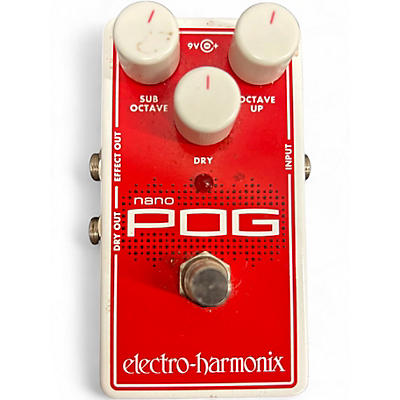 Used Electro-Harmonix Nano POG Polyphonic Octave Generator Effect Pedal