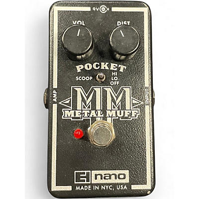Used Electro-Harmonix Nano Pocket Metal Muff Distortion Effect Pedal