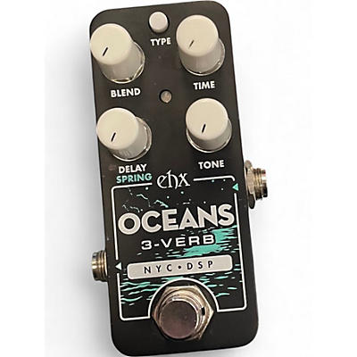 Used Electro-Harmonix OCEANS 3-VERB Effect Pedal