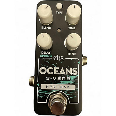 Used Electro-Harmonix OCEANS 3-VERB Effect Pedal