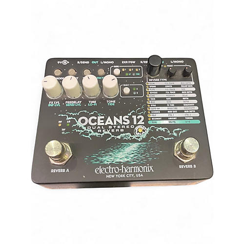 Used Electro-Harmonix Oceans 12 Reverb Effect Pedal