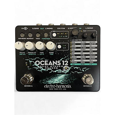 Used Electro-Harmonix Oceans 12 Reverb Effect Pedal