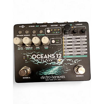 Used Electro-Harmonix Oceans 12 Reverb Effect Pedal