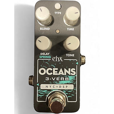 Used Electro-Harmonix Oceans 3  Reverb Effect Pedal