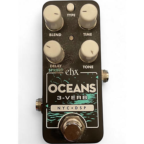 Used Electro-Harmonix Oceans 3 Reverb Effect Pedal