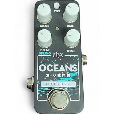 Used Electro-Harmonix Oceans 3-VERB Effect Pedal