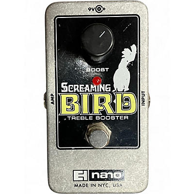 Used Electro-Harmonix Screaming Bird Treble Booster Effect Pedal