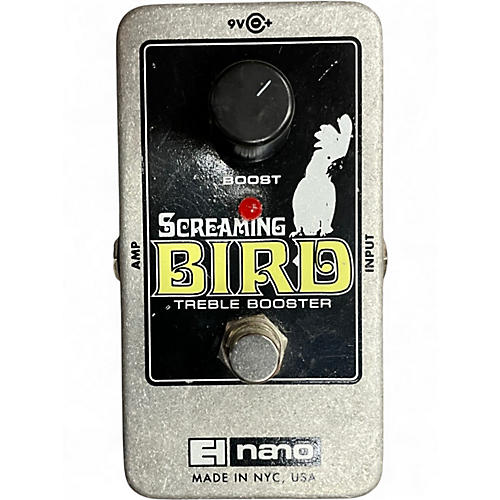 Used Electro-Harmonix Screaming Bird Treble Booster Effect Pedal
