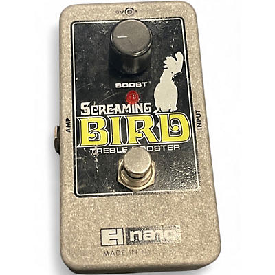 Used Electro-Harmonix Screaming Bird Treble Booster Effect Pedal