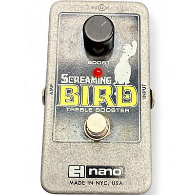 Used Electro-Harmonix Screaming Bird Treble Booster Effect Pedal