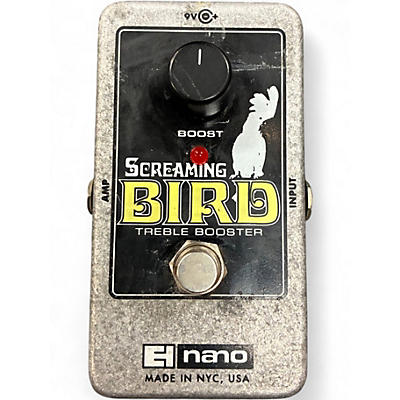 Used Electro-Harmonix Screaming Bird Treble Booster Effect Pedal