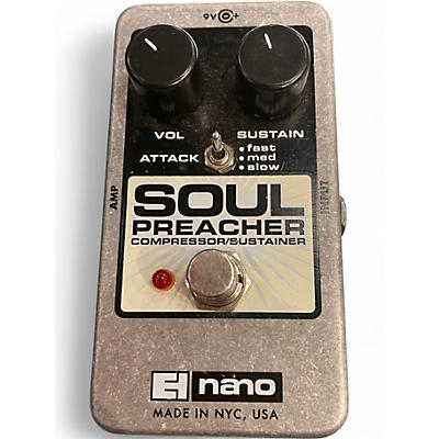 Used Electro-Harmonix Soul Preacher Nano Compressor / Sustainer Effect Pedal