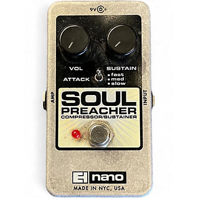 Used Electro-Harmonix Soul Preacher Nano Compressor / Sustainer Effect Pedal