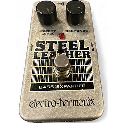 Used Electro-Harmonix Steel Leather Nano Bass Expander Bass Effect Pedal