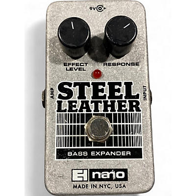 Used Electro-Harmonix Steel Leather Nano Bass Expander Bass Effect Pedal